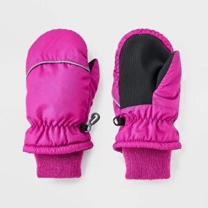 Toddler Girls' Snowplay Mittens - Cat & Jack Magenta